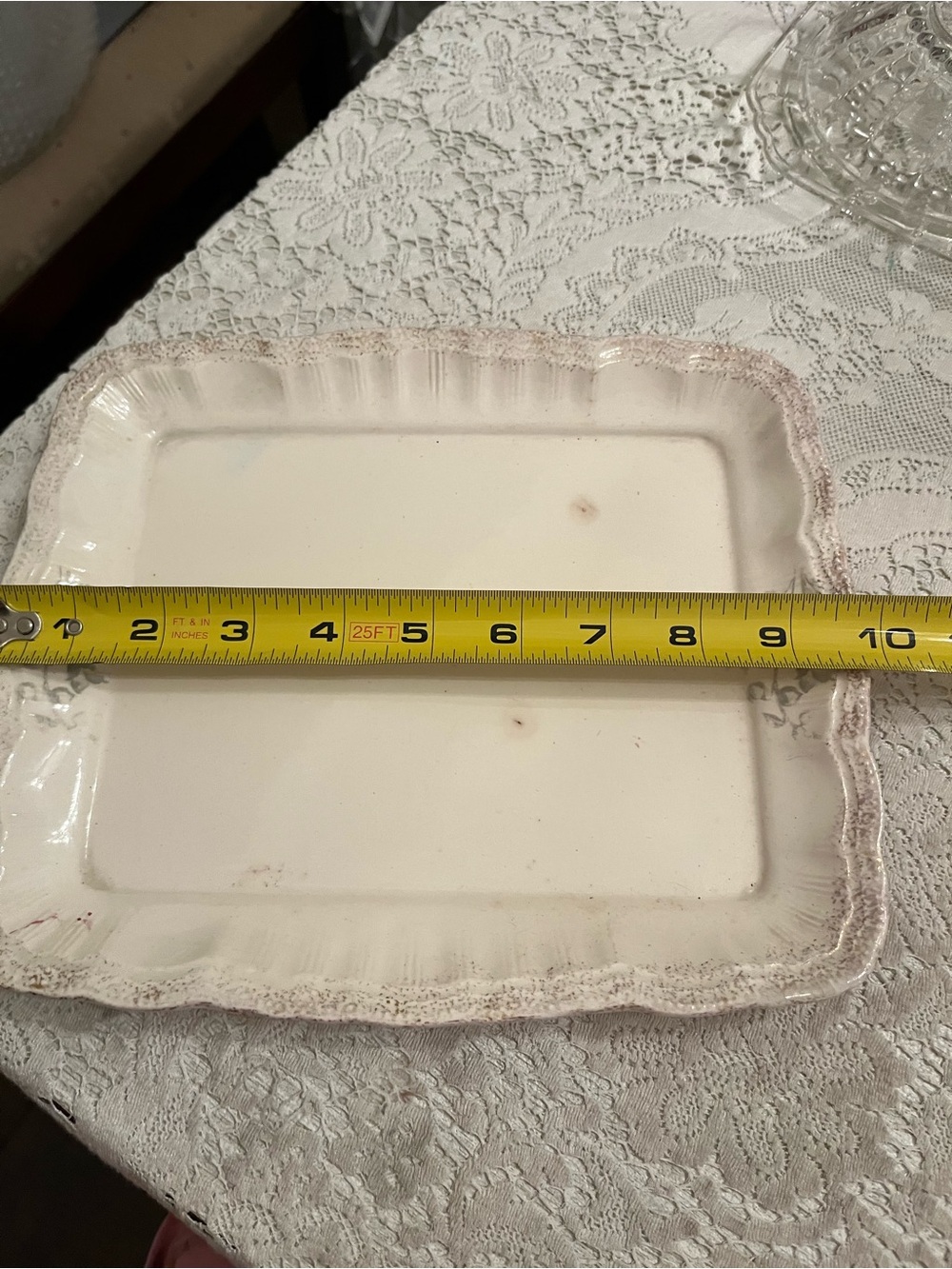 Antique Austrian Porcelain Floral Covered Dish Tray Cottagecore Decor - Picture 11 of 12